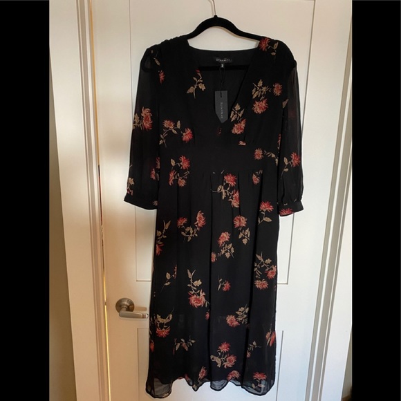 Empire Waisted Ankle Length Dress - Picture 1 of 5